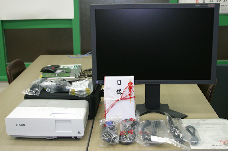 助成事業にて導入した導入機器一式の写真